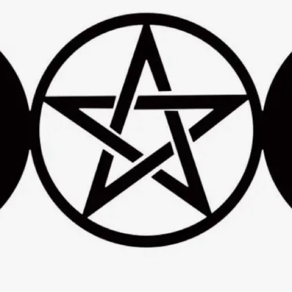 HUGE HOLOGRAPHIC GODDESS PENTAGRAM DECAL (22x11.5)🧙🏻♀️🔮🌚🌝NEW SEALED IN PLASTIC - Picture 5 of 6